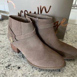 Genuine leather booties
